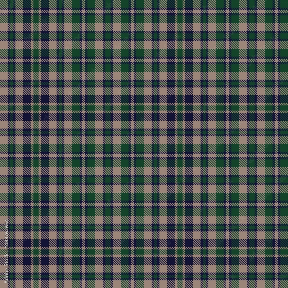Fototapeta premium Green Ombre Plaid textured Seamless Pattern