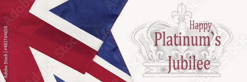 Fototapeta Platinum jubilee of Queen Elizabeth of Great Britain
