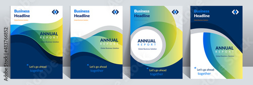 Annual Report Catalog Cover Design Template is adept to the Multipurpose Project such as a brochure, proposal, flyer, poster, presentation, catalog, cover, booklet, website, magazine, portfolio, etc