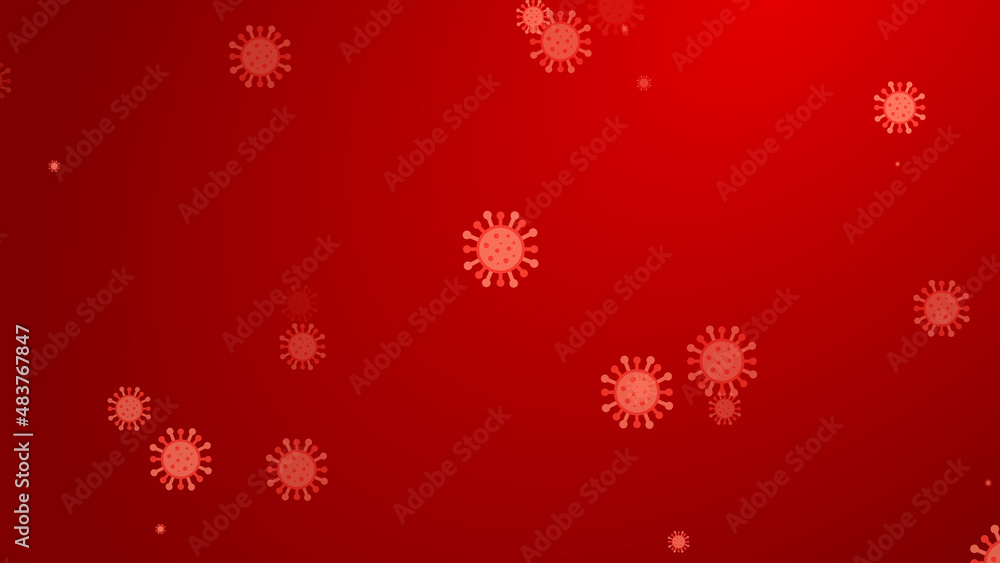 Coronavirus red pattern banner background. Abstract healthcare Illustrations concept COVID-19. Coronavirus red pattern banner background. Abstract healthcare Illustrations concept COVID-19.