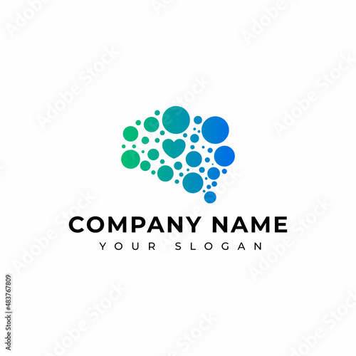Neurology logo vector design template