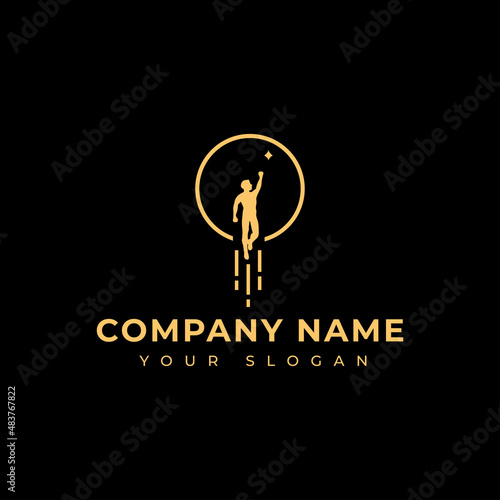 Coaching logo vector design template