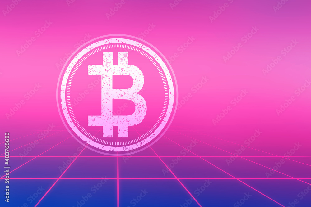 Obraz premium 3d rendering bitcoin sign concept 