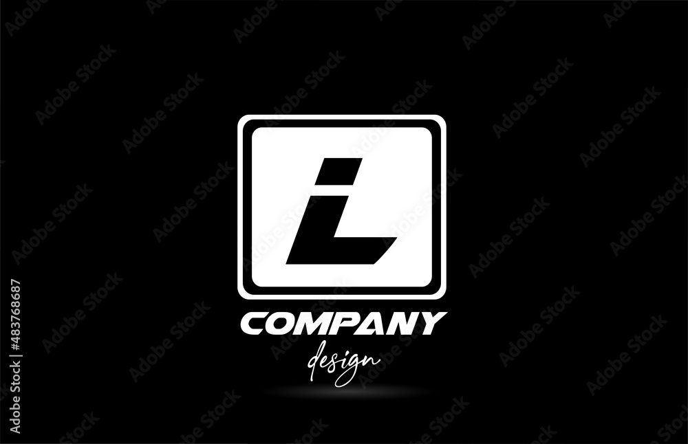 square L alphabet icon letter logo with black and white design. Creative template for company and business square L alphabet icon letter logo with black and white design. Creative template for company and business