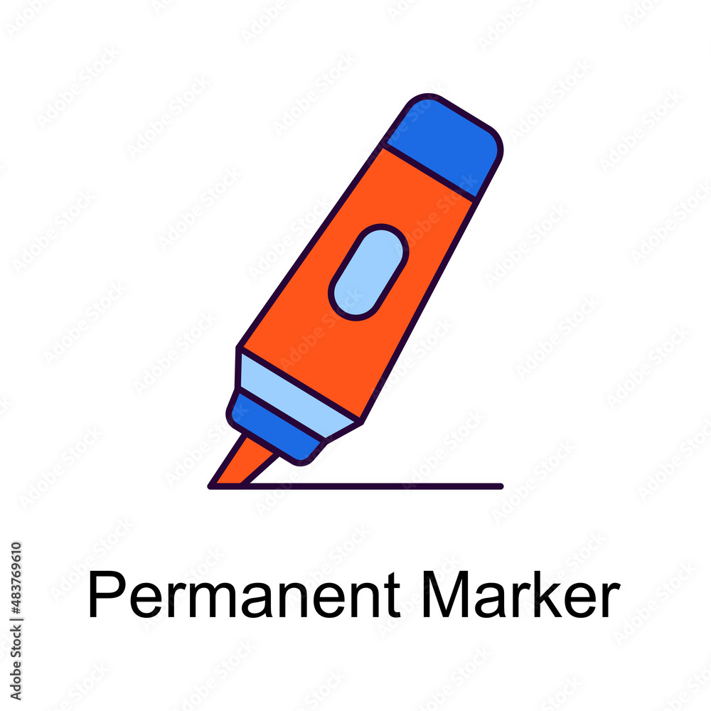 Permanent Marker vector Filled Outline Icon Design illustration. Home Improvements Symbol on White background EPS 10 File Permanent Marker vector Filled Outline Icon Design illustration. Home Improvements Symbol on White background EPS 10 File