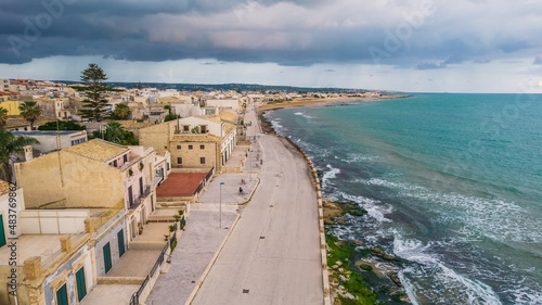 Aerial View of Donnalucata  Scicli  Ragusa  Sicily  Italy  Europe