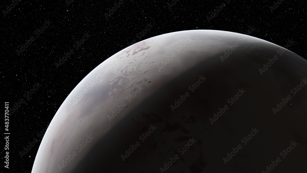 Naklejka premium Abstract planets and space background