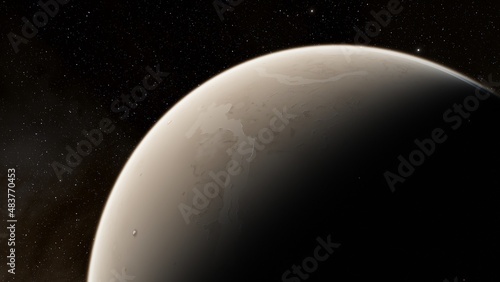 Abstract planets and space background
