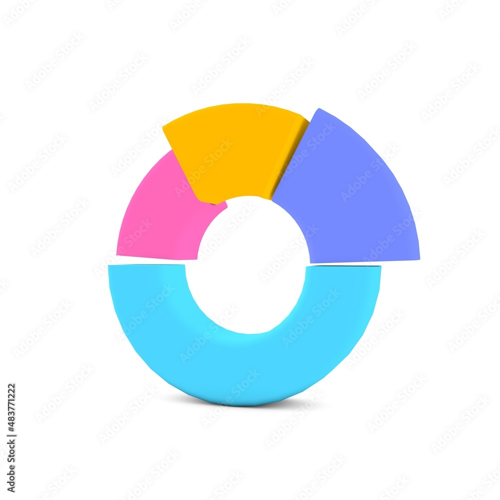 Obraz premium Finance tools on white background. 3d rendering