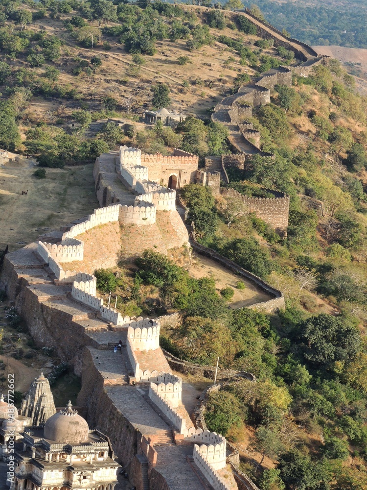Kumbhalgarh fort wall, second longest wall in the world