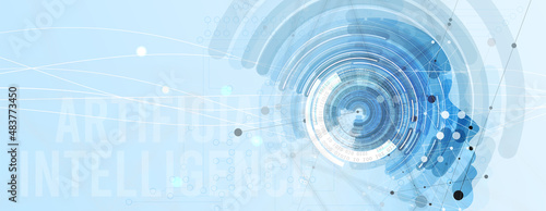 Conceptual technology illustration of artificial intelligence