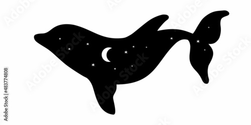Dolphin silhouette