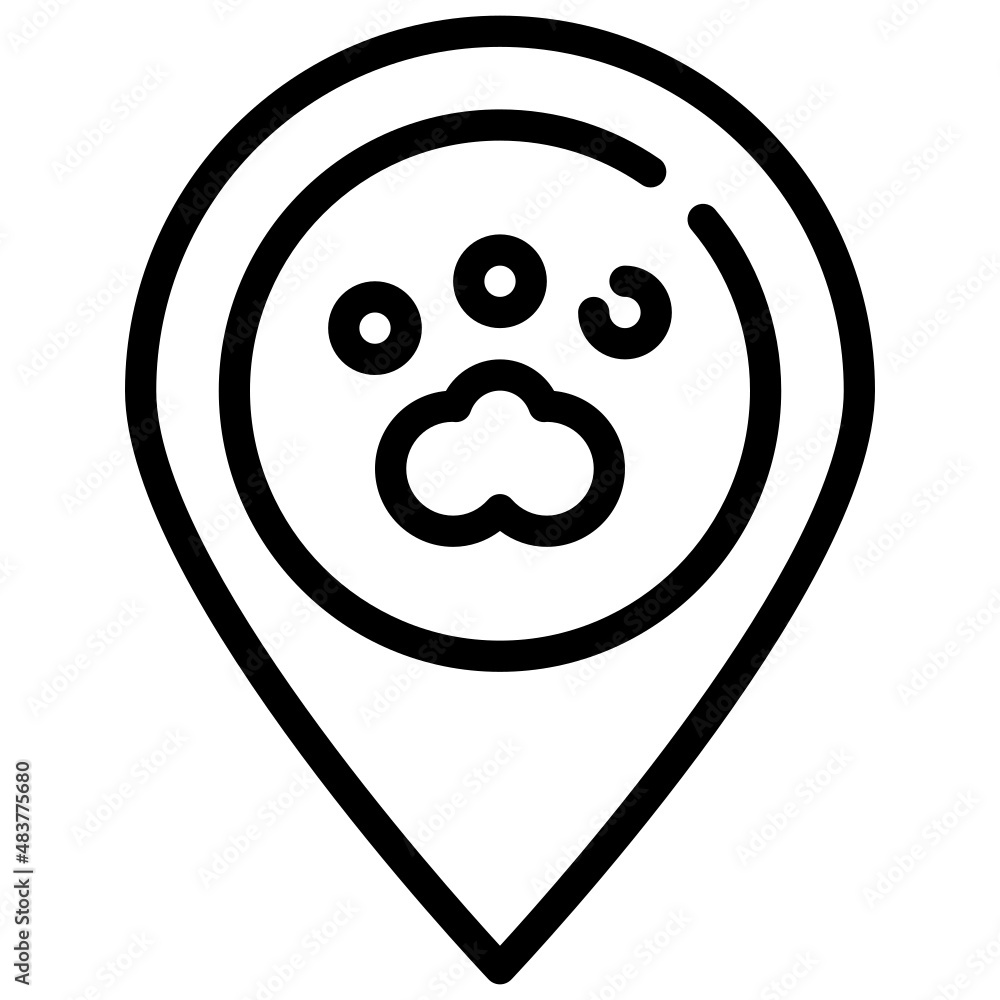 Fototapeta premium Location PIn