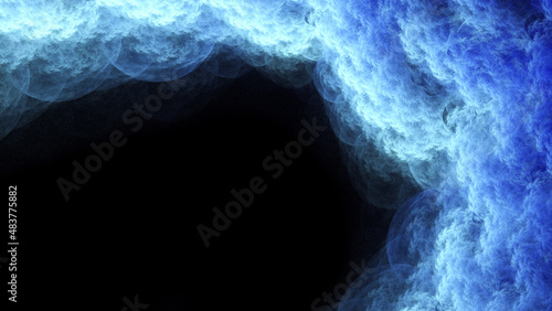 Beautiful magic clouds for art projects, business, template, banners. 3D illustration 