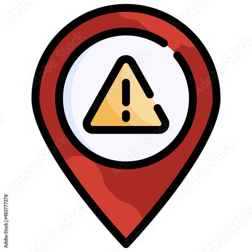 Free Download Location pin Filled Outline - GFXLoad