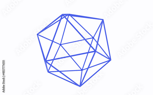 3d illustration geometric abstract background