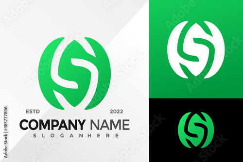 Letter S Brand Identity Company Logo Design Vector illustration template