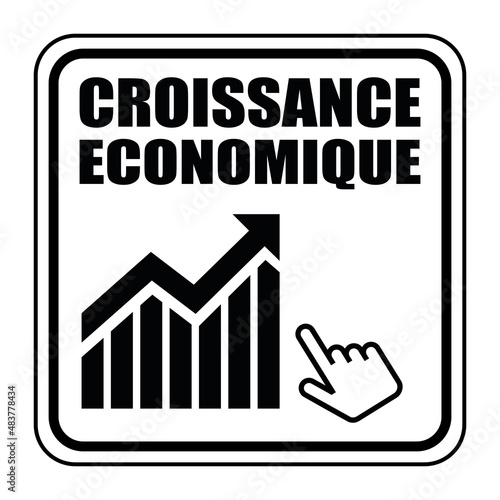 Logo croissance économique.
