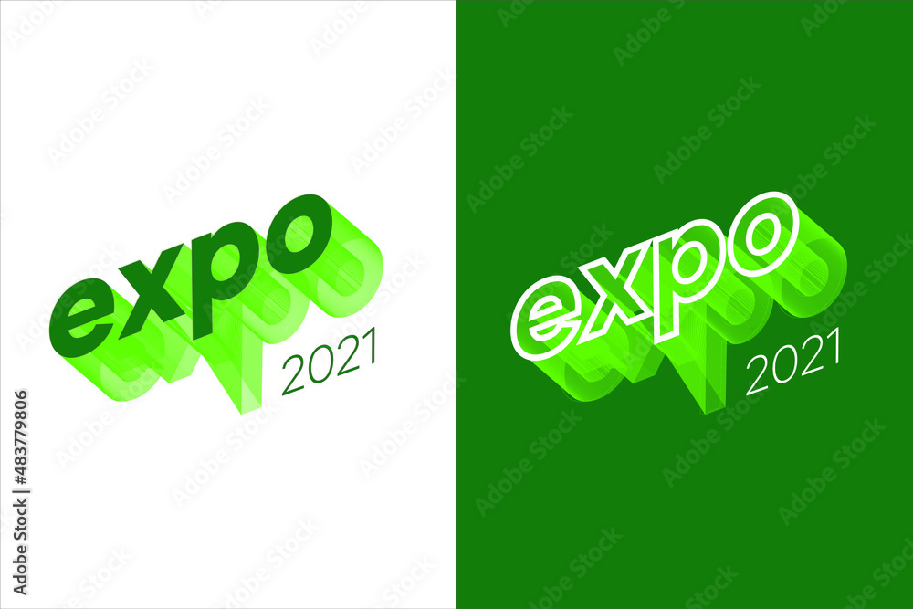 Trend EXPO logo vector illustration. 2021 concept