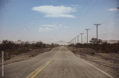 Desolated view of a highway road panorama  © Leandro