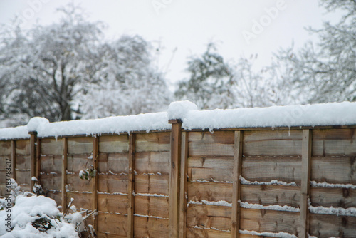 Snow on Fence