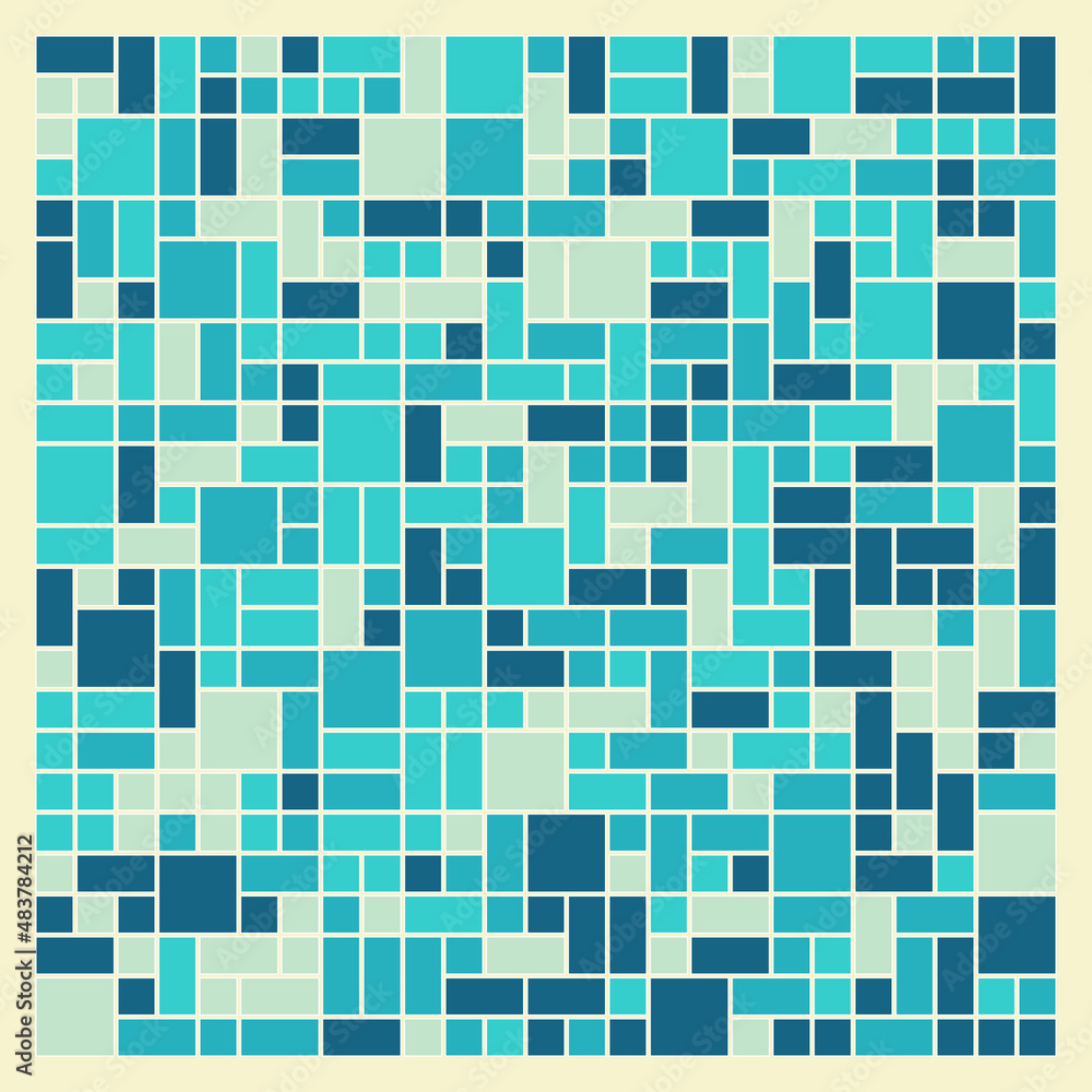 Offset Quads generative art background art illustration Offset Quads generative art background art illustration