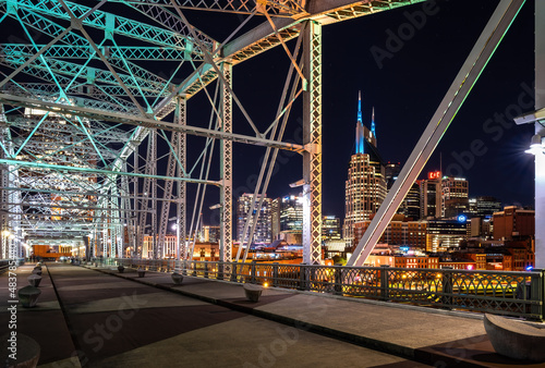 Fotomurale Nashville via Pedestrian Bridge