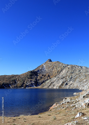 adventure, alpine, alpine lake, alpine landscape, alps, altitude, autumn, beautiful, blue, clear, clear sky, clear water, colors, day, destination, environment, fall, hiking, lake, landscape, mountain
