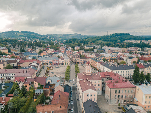 Gorlice - Panorama miasta (Małopolska, Beskid Niski)