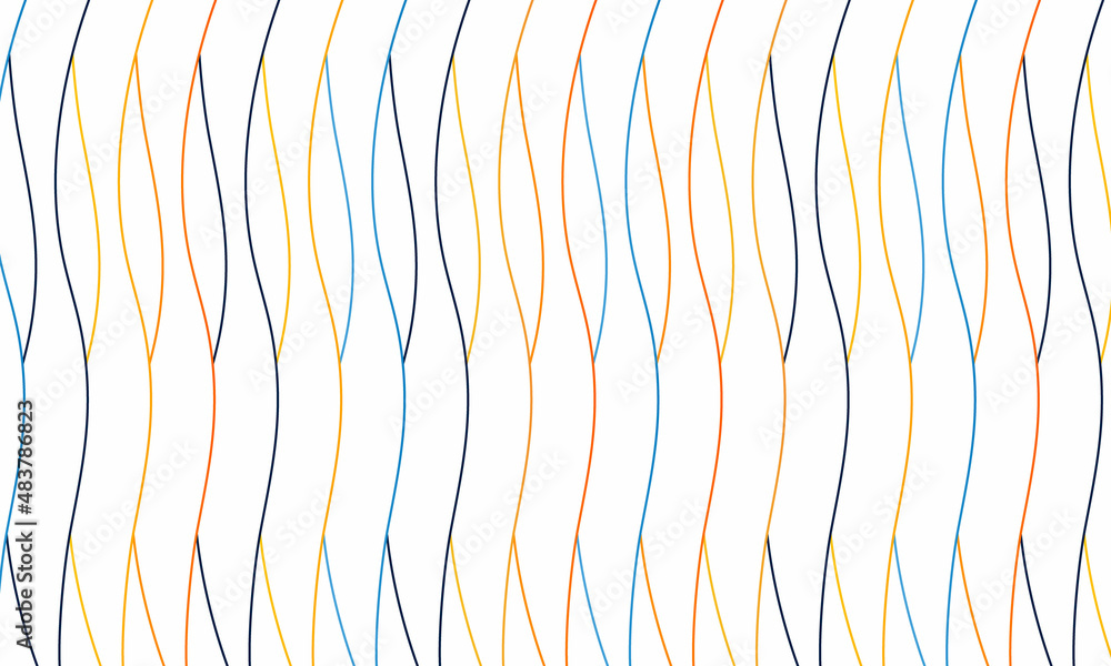 Modern colorful lines wave pattern design