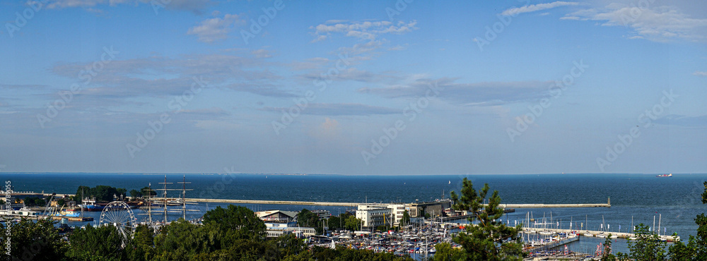 Obraz na płótnie Gdynia,  morze bałtyckie, Polska, Gdańsk, trójmiasto , półwysep helski, półwysep , hel, zatoka, sopot w salonie