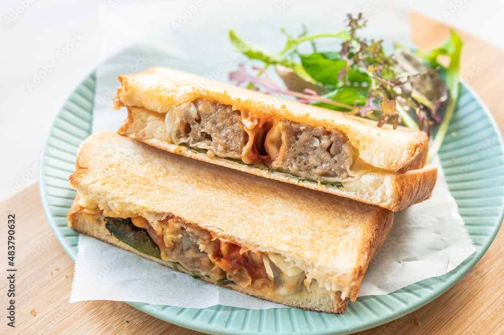 焼売のホットサンド