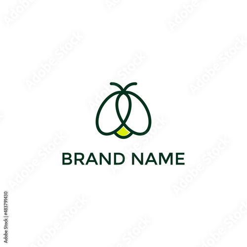 Firefly Logo design Vector template