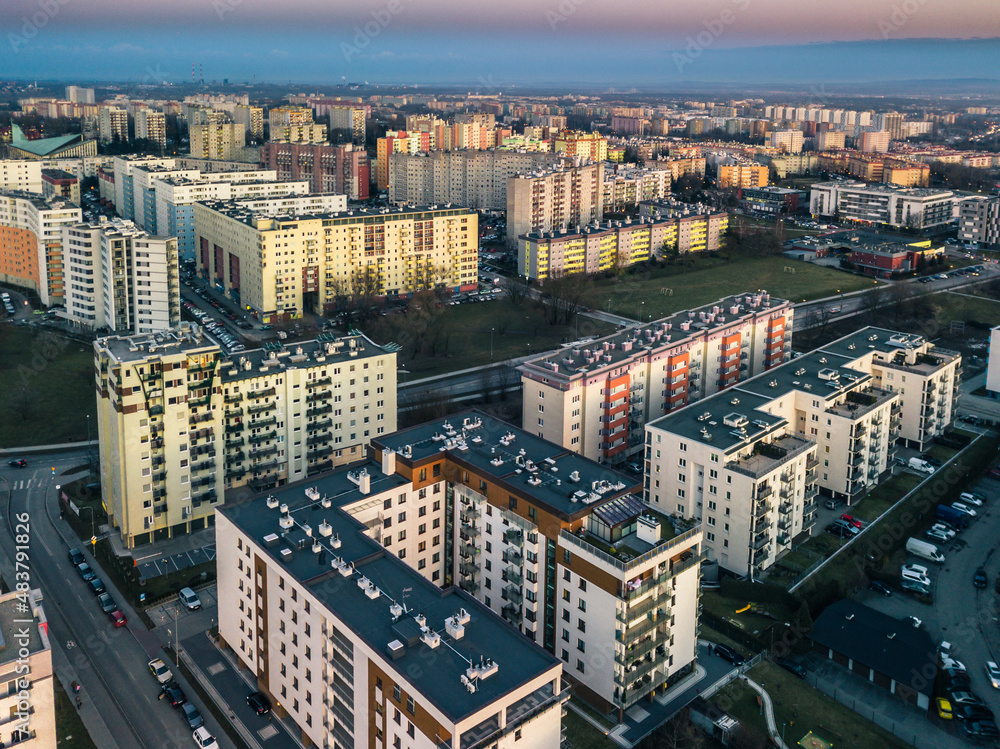 Kraków - Mistrzejowice, Prądnik, Reduta, osiedle Oświecenia