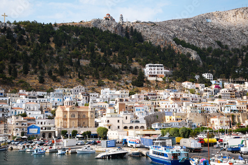viev of Pothia - city on Kalymnos island (Dodecanese islands, Greece) © 3kolory