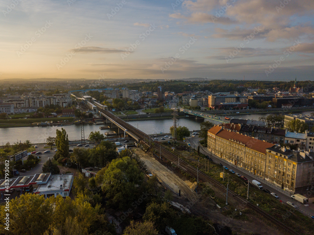 Kraków z lotu ptaka