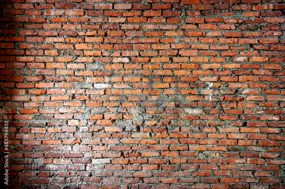 Naklejka premium Old brick wall in background image