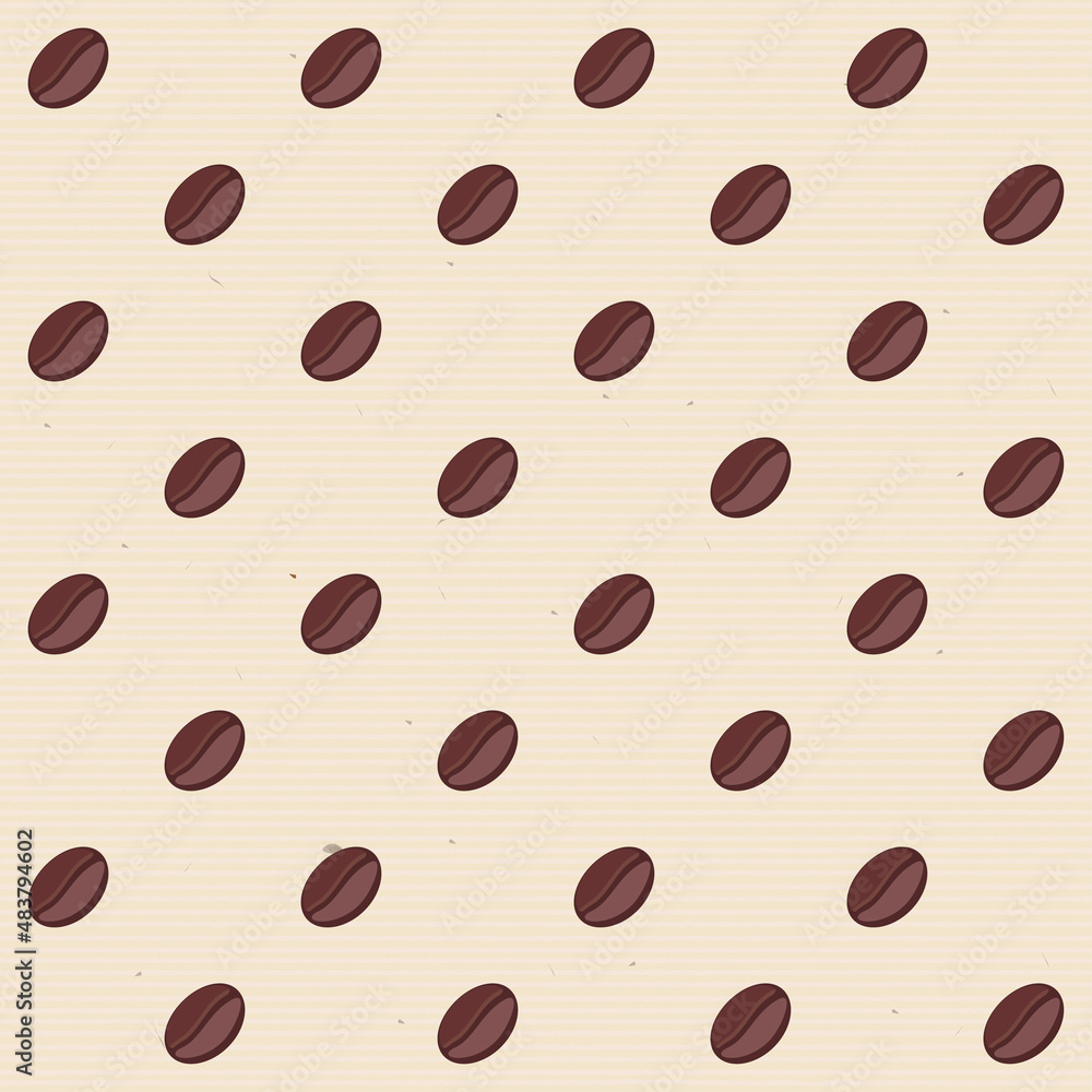 seamless coffee beans pattern seamless coffee beans pattern