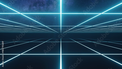 Futuristic motion lines for abstract background. Elegant and luxury dynamic template in geometric retro style. Structure pattern 3D rendering. Seamless Loop Footage