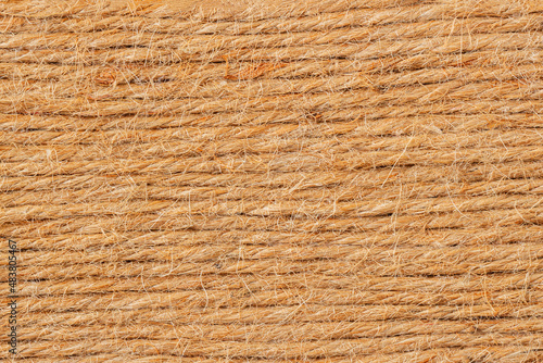 Natural texture of jute close-up, ecological background