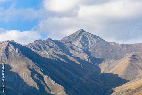 Beautiful landscape of the mountainous region of Georgia  Tusheti