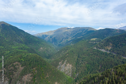 Beautiful landscape of the mountainous region of Georgia  Tusheti