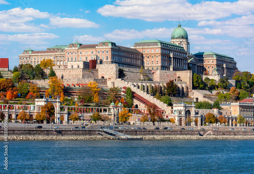 Canvas Print Castle Garden Bazaar (Varkert Bazar) at Royal palace of Buda in autumn, Budapest
