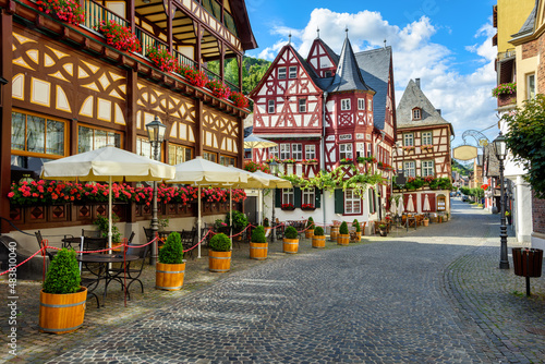 Old town center of Bacharach, Germany