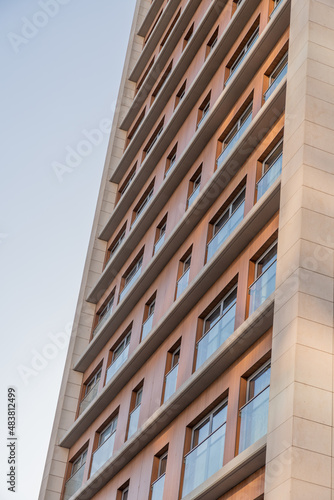 Modern architecture of apartments in Lisbon city, Portugal