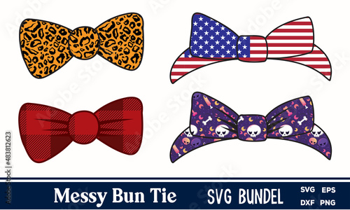 Messy Hair Bun Tie Bundle