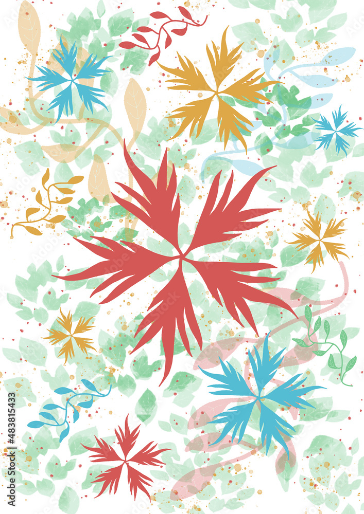 Motif feuillage original Motif feuillage original
