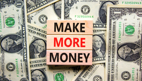Slika na platnu Make more money symbol