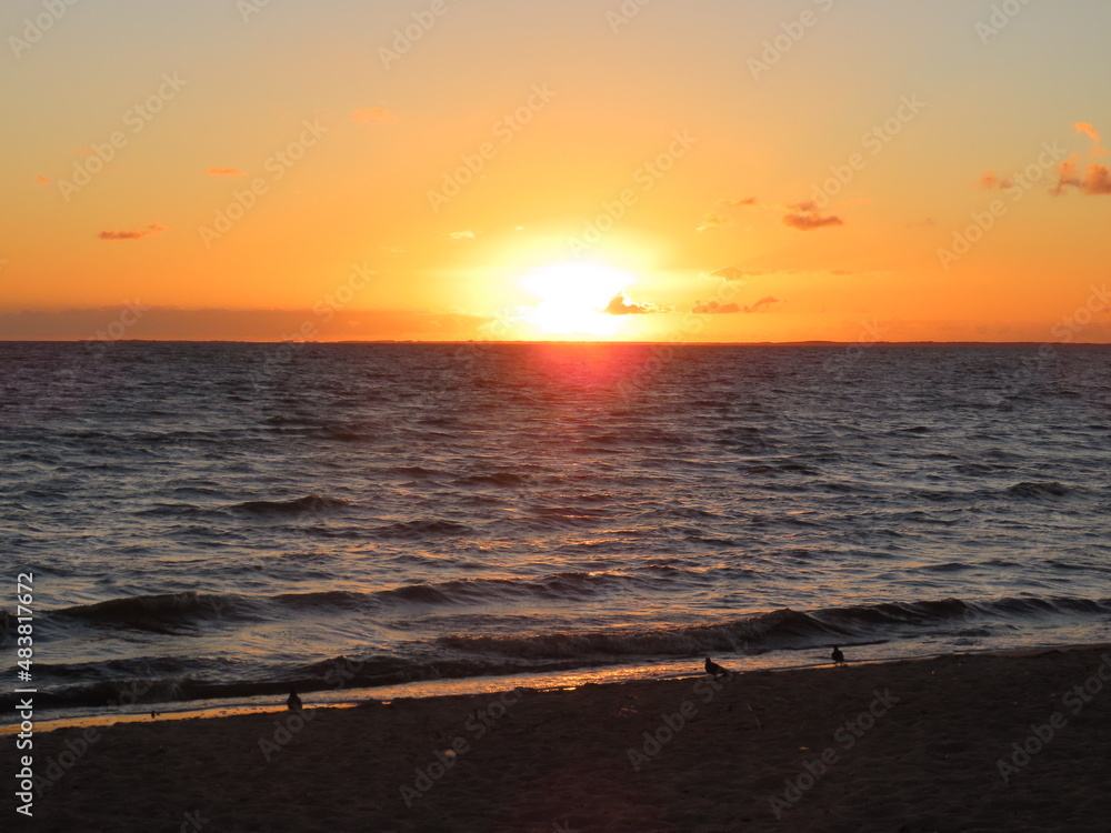 Obraz premium sunset on the beach