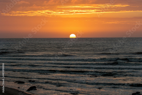 Sunset over Henties Bay  Namibia